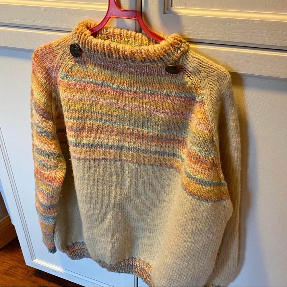 Cozy Multicolor Striped Women's Sweater